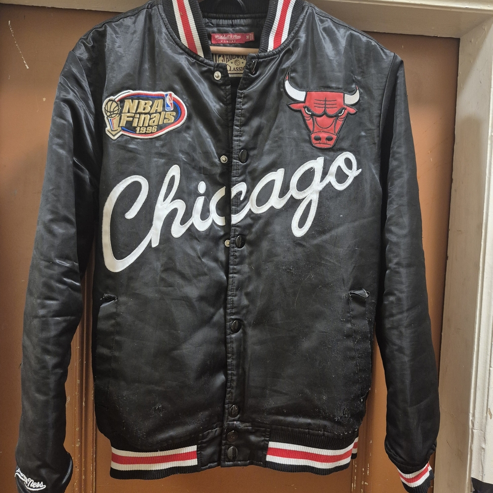 Mitchell & Ness Chicago Black Varsity Jacket